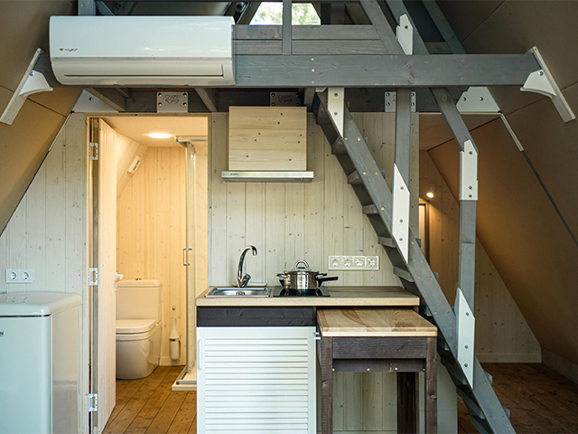 heaven glamping pirmā stāva labiekārtojums